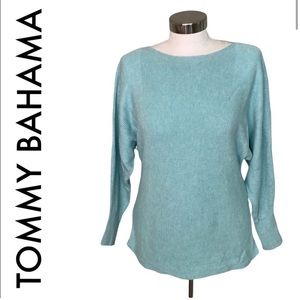 TOMMY BAHAMA Seafoam boat neck lightweight sweater, SIZE S